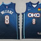 Oklahoma City Thunder #8 Jalen Williams City Edition  Navy 2025-26