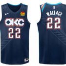 Oklahoma City Thunder #22 Cason Wallace Navy 2025-26 City Edition Swingman