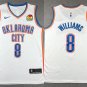 Oklahoma City Thunder Jalen Williams Basketball  White Stitched