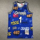 Orlando Magic #1 Penny Hardaway Graffiti Basketball  Blue