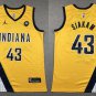 Pacers #43 Pascal Siakam Basketball  Yellow Gold