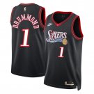 Philadelphia 76ers #1 Andre Drummond Black 2025 Classic Edition Stitched
