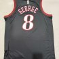 Philadelphia 76ers #8 Paul George Black Hardod Classics Swingman