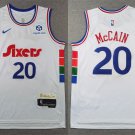 Philadelphia 76ers #20 Jared McCain White City Edition  2025