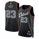 Pistons #23 Jaden Ivey City Basketball  Black Stitched 2024
