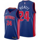 Pistons #24 Jamorko Pickett nba  blue