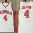 REBELS #4 Larry Johnson UNLV White College Basketball