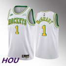 Rockets #1 Tracy McGrady 55th Anniversary White  Retro 2023