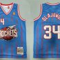 Rockets #34 Hakeem Olajun  Blue