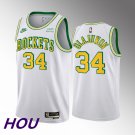 Rockets #34 Hakeem Olajun 55th Anniversary White  Retro 2023