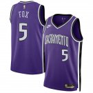 Sacramento Kings #5 De'Aaron Fox Purple 2024 25 Classic Edition Swingman