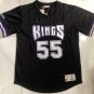 Sacramento Kings #55 Jason Williams MITCHELL & NESS Basketball Short Sleeve Black