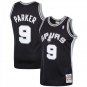 San Antonio Spurs #9 Tony Parker Black Mitchell & Ness Stitched