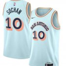 San Antonio Spurs #10 Jeremy Sochan Light Blue 2024-25 City Edition Stitched