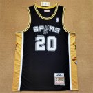 San Antonio Spurs #20 Manu Ginobili Classics  Black