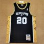 San Antonio Spurs #20 Manu Ginobili Classics  Black