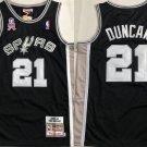 San Antonio Spurs #21 Tim Duncan Basketball AU  Black 2001-2002