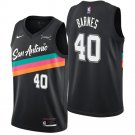 San Antonio Spurs #40 Harrison Barnes Black  City Edition Stitched