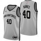 San Antonio Spurs #40 Harrison Barnes Silver Gray 2025 Statement Edition