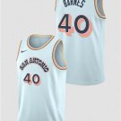 San Antonio Spurs #40 Harrison Barnes White City Edition  2024-2025