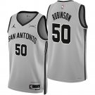 San Antonio Spurs #50 David Robinson Silver Gray 2025 Statement Edition