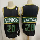 Seattle Supersonics #20 Gary Payton Black  SONICS