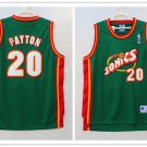 Seattle Supersonics #20 Gary Payton Green  Throwback