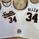 Seattle Supersonics #34 Ray Allen White 2005-06 AU Throwback