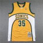 Seattle Supersonics #35 Kevin Durant Yellow  SEATTLE