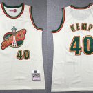Seattle Supersonics 40 Shawn Kemp Basketball  Cream White