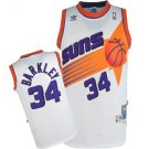 Suns #34 Charles Barkley Basketball  White Throwback