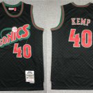 Supersonics #40 Shawn Kemp Black  Lattice Checked Plaid