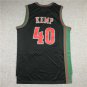 Supersonics #40 Shawn Kemp Black  Lattice Checked Plaid