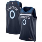 Timberlves #0 Donte DiVincenzo Navy Blue Stitched Basketball