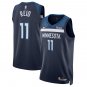 Timberlves #11 Naz Reid Basketball  Navy Blue