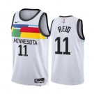 Timberlves #11 Naz Reid City Basketball  White
