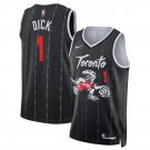 Toronto Raptors #1 Gradey Dick Black 2025 26 City Edition Stitched Basketball