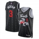 Toronto Raptors #3 Brandon Ingram Black City Edition Stitched Basketball  2025-26