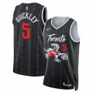 Toronto Raptors #5 Immanuel Quickley Black City Edition Stitched Basketball  2025-26