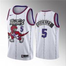 Toronto Raptors #5 Immanuel Quickley White Classic Edition Stitched