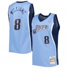 Utah Jazz #8 Deron Williams Blue 2001-02 Hardod Classics Swingman Basketball