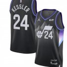 Utah Jazz #24 Walker Kessler Black 2025 Statement Edition Stitched Basketball