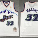 Utah Jazz #32 Karl Malone Basketball  White Throwback