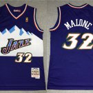 Utah Jazz 32 Karl Malone Basketball  Purple Throwback