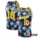 Warriors #10 Anfernee Hardaway Mitchell Ness Floral  Black