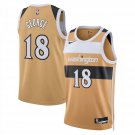 Washington Wizards #18 Kyshawn George City Edition  Gold Tan