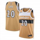 Washington Wizards #20 Alex Sarr City Edition  Gold Tan