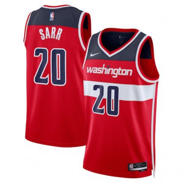 Washington Wizards #20 Alex Sarr Red Icon Edition Stitched Basketball
