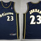 Washington Wizards #23 Michael Jordan  Navy Blue Throwback