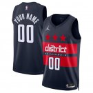 Washington Wizards Active Player Custom Navy 2024 25 Statement Edition  navy